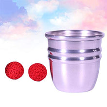 Load image into Gallery viewer, NUOBESTY 1 Set Chop Cup Magic Tricks Aluminum Cup and Balls Magic Props Magnetic Ball Mentalism Magic Gimmick Magician Accessories

