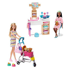 Load image into Gallery viewer, Lian Lifestyle Toys Bundle, Face Mask Spa Day Playset with Brunette Doll + Stroll n Play Pups Playset with Blonde Doll 2 Packs

