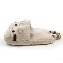 Load image into Gallery viewer, GUND Pusheen Cat Plush Stuffed Animal Slippers, Tan, 12&quot;
