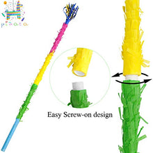 Load image into Gallery viewer, kaimei Number Pinata Small Pinata for Birthday Anniversary Celebration Decoration Theme Party Cinco de Mayo Fiesta Supplies with Stick Multicolor Colorful Pinata
