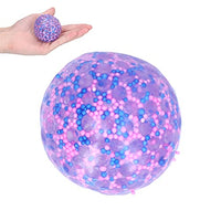 minifinker Anxiety Relief Ball, Stress Relief Ball Soft Highly Tear Stretchable for Children Above 3 Years Old to Play(Purple, Santa Claus)