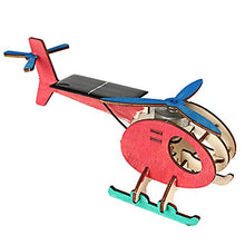 Load image into Gallery viewer, Wood Model Kit, Wooden Plane Model, Solar Energy Wooden DIY Model Lightweight Plane Toy Aircraft Toy Family Kids
