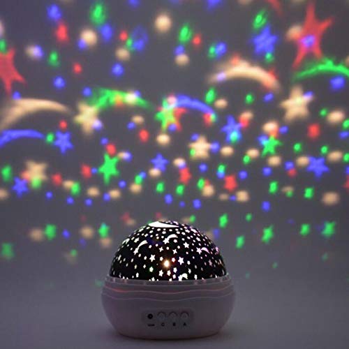 XIE Baby Light-up Toys Light Key Control Colorful Romantic Spinning Star Tripping Baby Toy Projection Lamp Baby Quiescence Light XIE
