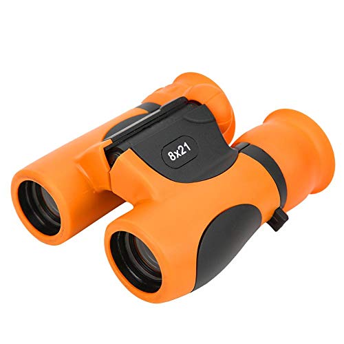EBTOOLS Children Binocular Telescope, 8 Times Magnification Portable Mini Handheld Toy Telescope, Gifts for Kids(Orange)