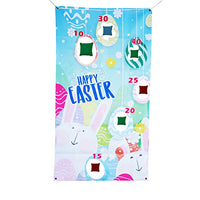 Easter Bunny Sandbag Game Throwing Flag Easter Bunny Bean Bag Toss Game Supply for Easter Party Supplies Outdoor Family Games for Easter Party