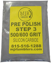 Load image into Gallery viewer, MJR Tumblers 1 LB per Polish 500 600 Silicon Carbide Rock Refill Grit Abrasive Media Step 3 USA
