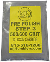 MJR Tumblers 4 LB per Polish 500 600 Silicon Carbide Rock Refill Grit Abrasive Media Step 3 USA