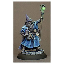 Load image into Gallery viewer, Reaper Miniatures Dungeon Dwellers Luwin Phost Wizard 07008 Unpainted Metal Mini
