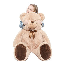 Load image into Gallery viewer, Tezituor Giant Teddy Bear Big Bear Stuffed Animal, Soft Plush Bear for Girlfriend Kids, Tan 41 inch
