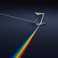 no logo WSF-Prism, 1pc Rainbow Maker 5cm Optical Glass Triangular Prism Science Experiment Physics Light Teaching Kids Educational Toy