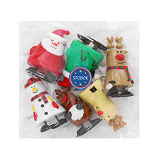 Load image into Gallery viewer, STOBOK Christmas Wind-Up Toys 6 Pcs, Funny Cartoon Santa Clockwork Toys Festive Christmas Theme Party Props Walking Toys Clockwork Playthings for Holiday Party Favor Goody Bag FillerParty
