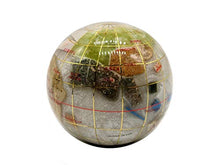 Load image into Gallery viewer, Unique Art 3-Inch Pearl Swirl Ocean Gemstone World Globe Paper Weight
