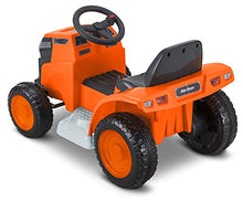 Load image into Gallery viewer, Kid Trax Mow &amp; Go Lawn Mower Toddler Electric Ride On Toy, 6 Volt, Kids 1.5-2.5 Years Old, Max Rider Weight 44 lbs, Orange

