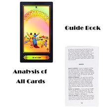 Load image into Gallery viewer, Smoostart 78 Tarot Cards with Guidebook, Holographic Tarot Cards Deck Future Telling Game with Colorful Box for Beginners and Professional Player
