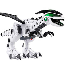 Load image into Gallery viewer, Aoile Dinosaur Shaped Toy Spray Electric Dinosaur Mechanical Pterosaurs Dinosaur Toy Kids Gift White
