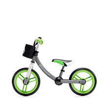 Load image into Gallery viewer, Kinderkraft Balance Bike 2WAY Next, Lightweight First Bicycle, No Pedals, 12 inches Wheels, with Ajustable Seat, Accessories, Bag, Bell, for Toddlers, for 2 3 4 5 Years Old Kids Toddlers, Green
