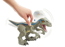 Load image into Gallery viewer, ?Jurassic World Primal Pal Blue with Spring-activated Action, Sound Effects Plus Neck, Shoulder, Tail and Feet Articulation for Added Play Movement ? [Amazon Exclusive]
