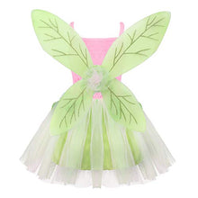 Load image into Gallery viewer, ACSUSS Kids Girls Green Fairy Princess Costume Fancy Dress Up Ruffled Tank Top Satin Tutu Dress Ball Gown Tea Green 5-6
