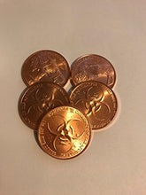 Load image into Gallery viewer, Zombuff 1 Ounce Copper Coins 5 Pack
