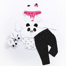 Load image into Gallery viewer, Pedolltree Reborn Baby Girl Dolls Clothes 18 inch Panda Outfits Accesories for 17-19 inch Reborns Doll Newborn Baby Girl Matching Clothing
