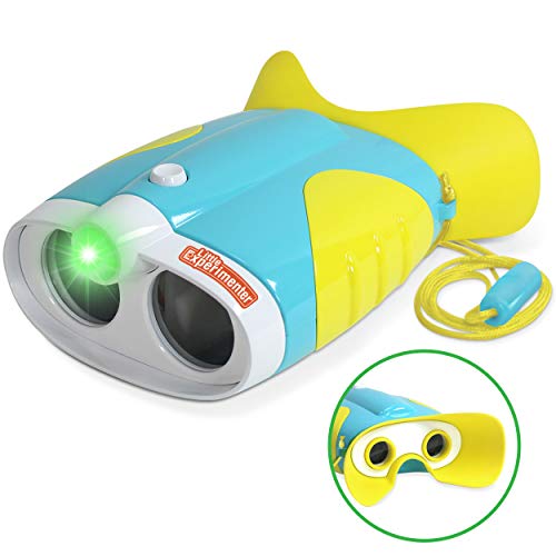 Toy Binoculars for Toddlers and Kids  Kids Toy Binoculars with Flashlight  Face Comfy Binoculars for Toddlers and Children Boys and Girls Age 3-12
