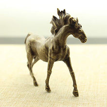 Load image into Gallery viewer, Chip Trip Copper Horse Ornaments Solid Brass Retro Gift Exquisite Craftsmanship Horse 3 Pieces

