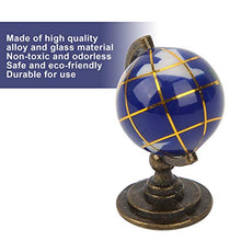 Load image into Gallery viewer, Okuyonic 1:12 Miniature Globe Elegant Globe for Kids (Blue Ball Bronze seat)
