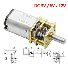 Load image into Gallery viewer, Bemonoc GA12-N20 Mini DC 12V High Torque 60 RPM Speed Reduction Motor with Metal Gearbox Motor for DIY RC Toys
