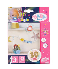 Load image into Gallery viewer, Baby Born 830017 Baby Birthday Interactive Magic Dummy 43 cm-for Toddlers 3 Years and Up-Opens and Closes Doll&#39;s Eyes Includes Dummy and Colourful Chain
