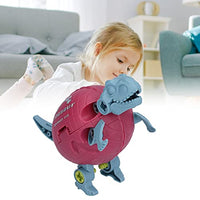 01 DIY Dinosaur Toy, ABS Material Lovely Assembly Dinosaur Durable for Children for Kids(JJ878 Dinosaur Egg (Purple))
