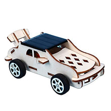 Load image into Gallery viewer, BARMI Kids Creative DIY Assembly Solar Power Car Model Handmade Science Experiment Toy,Perfect Child Intellectual Toy Gift Set Wood
