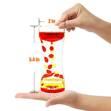 Load image into Gallery viewer, OCTTN Liquid Motion Bubbler Timer Sensory Toys for Relaxation, Water Timer Fidget Toy for All Age, Motion Bubble Toy Sensory Play for Office Home (Red &amp; Yellow, 1 Pack)
