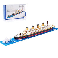 DAFDAG Titanic Model Kit,Gift for Kids and Adults ,Micro Block Set 1872 Pieces,with Color Package