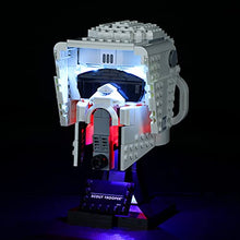 Load image into Gallery viewer, LIGHTAILING Light Set for Scout Trooper Helmet Building Blocks Model - Led Light kit Compatible with Lego 75305 - Not Include The Model
