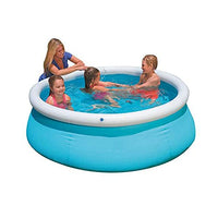 Family Inflatable Swimming Pool, Full-Sized Inflatable Lounge Pool for Baby, Kiddie, Kids, Adult, Infant, Toddlers for Ages 3+,Outdoor, Garden, Backyard, Summer Water Party,Blue