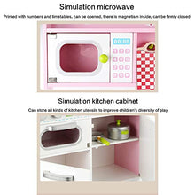 Load image into Gallery viewer, JW-YZWJ Children&#39;s Play House Wooden Simulation European-Style Kitchen Microwave Oven Kitchen Utensils Cognition
