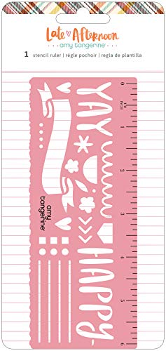 AMERICAN CRAFTS Late Afternoon STNCL Ruler, 0