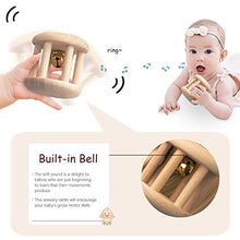 Load image into Gallery viewer, Wood Baby Rattle Personalizable Infant Rattle Sensory Development Wooden Toys Set
