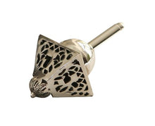 Load image into Gallery viewer, Hanukkah Chanukkah Dreidel Collector&#39;s Beautiful Unique 925 Sterling Silver Design, Hand Made, Weight: 31.5 Grams, 1.75&quot; x 2.0&quot;. Spinning Top
