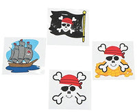 Pirate Tattoos Favors 36 per Package [Toy]