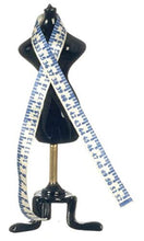 Load image into Gallery viewer, Dollhouse Miniature Dress Form with Measuring Tape by Miniatures World - by Diu Dang
