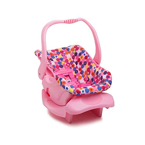 Doll Toy Car Seat - Pink Dot