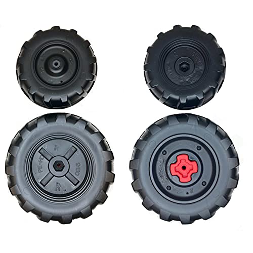Peg Perego Ground Force/ Ground Loader Front and Rear Wheel Pack, Black