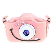 Load image into Gallery viewer, BARMI X8 Cartoon Digital 2.0Inch 1080P 20MP Rechargeable Kids Camera Toy Children Gift,Perfect Child Intellectual Toy Gift Set Pink Calf

