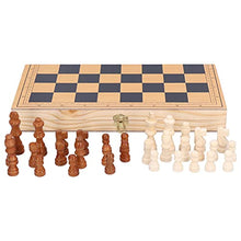 Load image into Gallery viewer, Wooden Chess, Wooden Durable Folding Chess Educational Foldable for Outdoor Camping Travel for Home Party for Children for Adults
