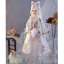 Load image into Gallery viewer, BJD Doll with Cat Ears 1/4 SD Princess Dolls Full Set 41.8cm Ball Jointed Doll Fashion Flexible Resin Action Figure + Makeup + Accessory
