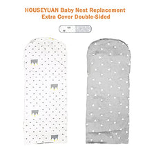 Load image into Gallery viewer, HOUSEYUAN Baby Lounger Replaceable Cover Baby Nest Backup Cover 100% Cotton Breathable Machine Washable (Gray Crown)
