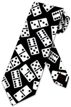Load image into Gallery viewer, Dominoes Ties Mens Fun and Game Neckties by Three Rooker

