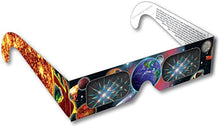 Load image into Gallery viewer, Rainbow Symphony 3D Fireworks Glasses -Planet #2 Design, Package of 50
