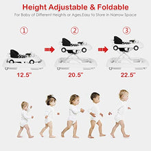 Load image into Gallery viewer, BABY JOY Baby Walker, Activity Walker with Adjustable Height &amp; Lights, Music, Steering Wheel, Mirrors, Removable Play Tray to Food Tray, High Back Padded Seat, Compact Folding Design (White)
